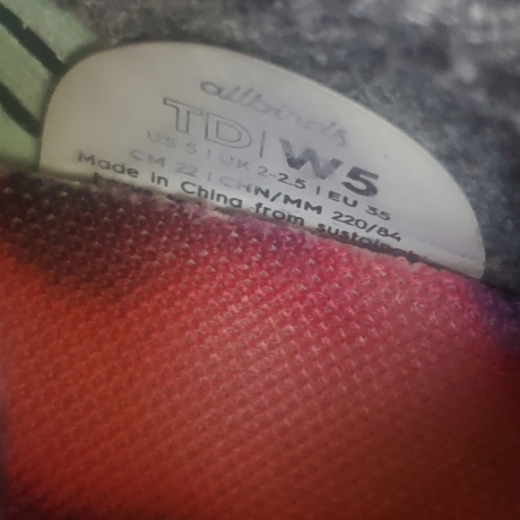 Allbirds x Braulio Amado Limited Edition Womans Multi Color Sneakers Size 5 - Picture 10 of 10